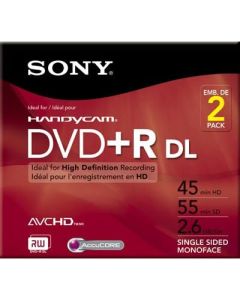Sony 2DPR55DLR1H 8cm Double Sided DVD+R for Camcorders (Discontinued by Manufacturer)