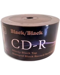 Black/Black 52X 80-Min Double-Sided Colored CD-R 100-Pak (2 x 50-Pak)