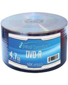 Optical Quantum OQDMR16ST-50SP 16X 4.7 GB DVD-R Recordable Shiny Silver 50-Disc Spindle