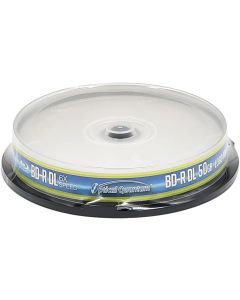 Optical Quantum OQBDRDL06LT-10 6X 50 GB BD-R DL Blu-Ray Double Layer Recordable Logo Top 10-Disc Spindle