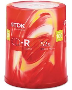 700MB 52x CD-R Media - Pack of 100