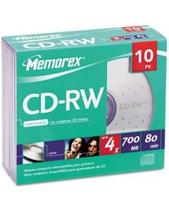 MEM03408 - Memorex CD-RW Discs