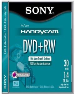 Sony 8cm DVD+RW with Hangtab - Single