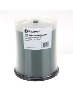 Microboards White Inkjet Printable 700mb/80min 52x CD-R - Quantity: 100