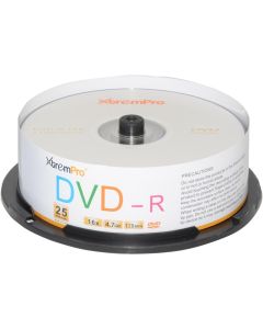 XtremPro DVD-R 16X 4.7GB 120Min DVD 25 Pack Blank Discs in Spindle - 11031