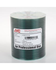 JVC Taiyo Yuden Silver Lacquer 52X CD-R Media 100 Pack in Plastic Wrap