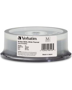 Verbatim M DISC BDXL 100GB 4X White Thermal Hub Printable - 25pk Spindle