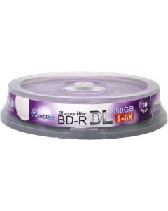 Smartbuy 40-disc 50gb 6X Blu-ray Bd-r Dl Dual Layer Double Layer Logo Top Surface Blank Data Video Recordable Media Disc with Cakebox/Spindle Packing