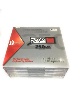 Iomega 11067 Zip 250 MB Disks Mac Formatted (4-Pack) (Discontinued by Manufacturer)