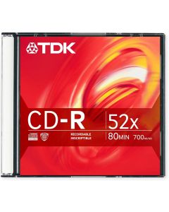 TDK CDR 52x 700MB 80min (1-Pack)
